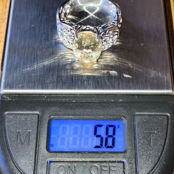 Yellow Labradorite Sterling Silver Ring Size 9 - Picture 9 of 9